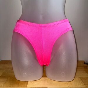 Women’s vintage 90s Y2K, dead stock, neon Pink bikini bottoms Sz S/M NWT